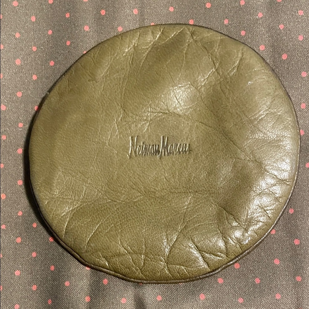 Neiman Marcus Sage Leather Card Holder